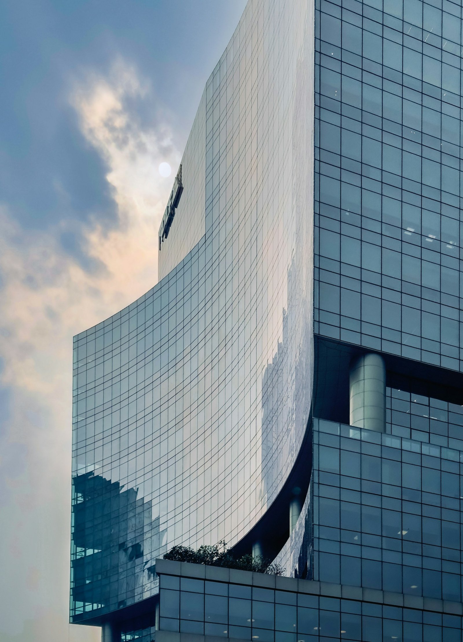 Contemporary glass office architecture